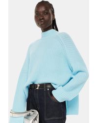 Whistles - Wool Mix Rib Funnel Neck - Lyst