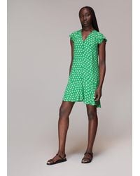 Whistles - Daisy Check Print Flippy Dress - Lyst