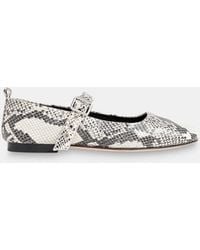 Whistles - Elba Snake Ballet Pump - Lyst