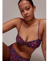 Whistles - Animal Printed Bikini Bottom - Lyst