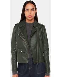 Whistles - Agnes Pocket Leather Jacket - Lyst
