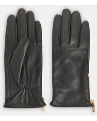 Whistles - Zip Leather Gloves - Lyst
