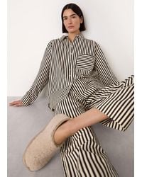 Whistles - Cotton Stripe Pyjama Shirt - Lyst