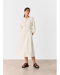 Whistles - Denim Zip Detail Dress - Lyst