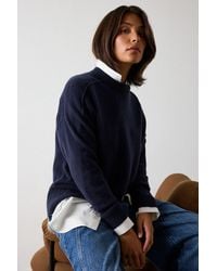 Whistles - Cashmere Seam Crew Neck Knit - Lyst