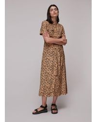 Whistles - Bark Print Shirt Dress - Lyst