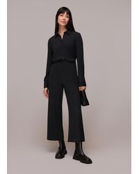 Whistles - Sparkle Cropped Trouser - Lyst