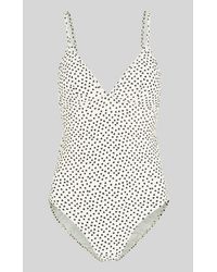 Whistles Heart Print Swimsuit - White