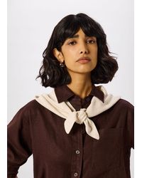 Whistles - Triangular Knitted Scarf - Lyst