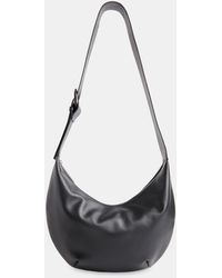 Whistles - Curved Leather Crossbody Bag - Lyst