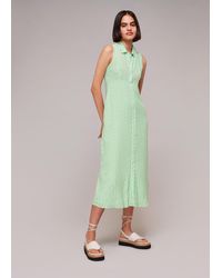 Whistles - Vertical Stack Shirt Dress - Lyst
