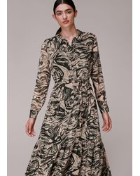 Whistles - Marble Print Shirt Dress - Lyst