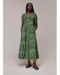 Whistles - Fluro Animal Collar Dress - Lyst