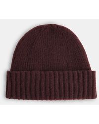 Whistles - Brushed Lambswool Beanie Hat - Lyst