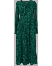 Whistles - Lava Spot Print Midi Dress - Lyst