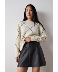 Whistles - Leather A Line Skirt - Lyst