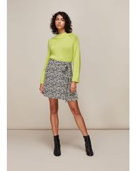 Whistles - Petal Print Wrap Skirt - Lyst