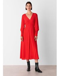 Whistles - Amira Tie Detail Dress - Lyst