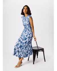Whistles - Blurred Floral Crepe Dress - Lyst
