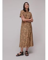 Whistles - Bark Print Shirt Dress - Lyst