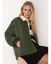 Whistles - Ida Short Quilted Coat - Lyst