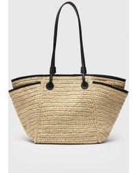 Whistles - Zoelle Straw Tote Bag - Lyst