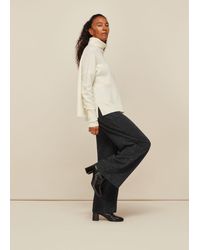 Whistles - Sparkle Ponte Wide Leg Trouser - Lyst