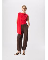 Whistles - Balloon Tie Hem Trousers - Lyst