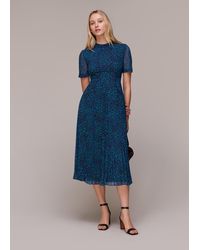 Whistles - Forest Leopard Cut Out Dress - Lyst
