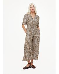 Whistles - Petite Ink Spot Zip Front Jumpsuit - Lyst