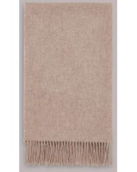 Whistles - Fringed Wool Scarf - Lyst