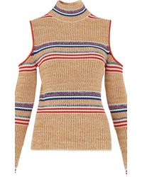 Whistles Stripe Cold Shoulder Knit - Multicolor