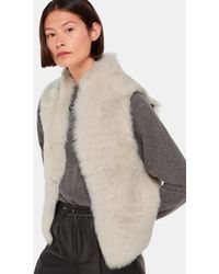 Whistles - Short Toscana Sheepskin Gilet - Lyst