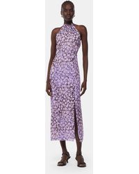 Whistles - Floral Metallic Dobby Dress - Lyst