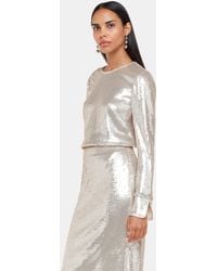 Whistles - Sequin Minimal Tunic Top - Lyst