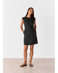 Whistles - Twist Detail Mini Dress - Lyst