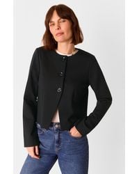 Whistles - Anne Ponte Button Jacket - Lyst