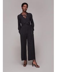 Whistles - Abby Star Print Jumpsuit - Lyst
