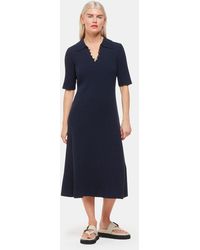 Whistles - Petite Knitted Ribbed Midi Dress - Lyst