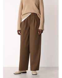 Whistles - Wool Blend Barrel Trouser - Lyst