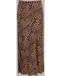 Whistles - Jungle Cheetah Button Skirt - Lyst