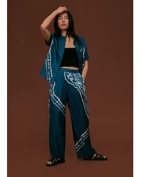 Whistles - Silk Tie Dye Trouser - Lyst