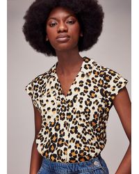 Whistles - Painted Leopard Print Shirt - Lyst