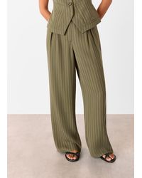 Whistles - Petite Lottie Pinstripe Trouser - Lyst