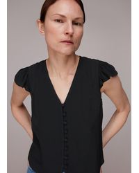 Whistles - Frill Sleeve Top - Lyst