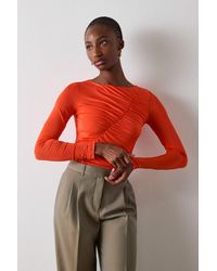 Whistles - Asymmetric Gathered Top - Lyst