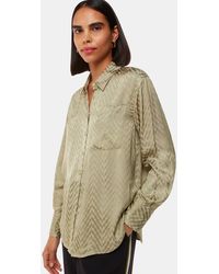 Whistles - Jacquard Zig Zag Print Shirt - Lyst