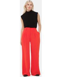 Whistles - Petite Harper Crepe Wide Leg Trouser - Lyst