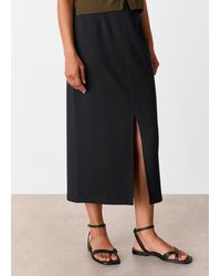 Whistles - Ponte Straight Skirt - Lyst