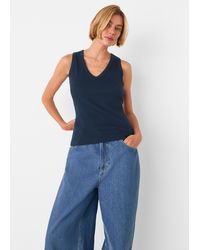 Whistles - Ellis V Neck Jersey Vest - Lyst